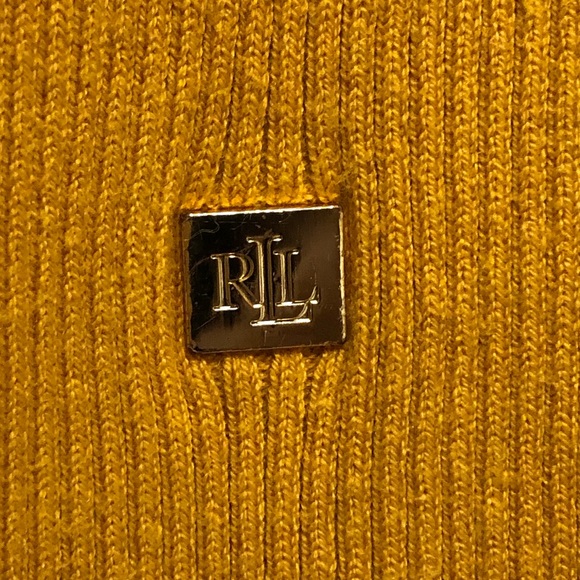 Lauren Ralph Lauren Gold Ribbed Bag Sleeve Sweater - Picture 6 of 16